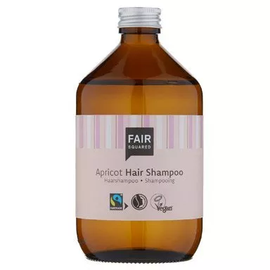 Fair Squared Shampooing à l'abricot pour tous les types de cheveux (500 ml) - pour la régénération et la brillance