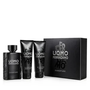 Salvatore Ferragamo Uomo Signature eau de parfum pour homme 100 ml + baume après-rasage 100 ml + shampooing et gel douche pour homme