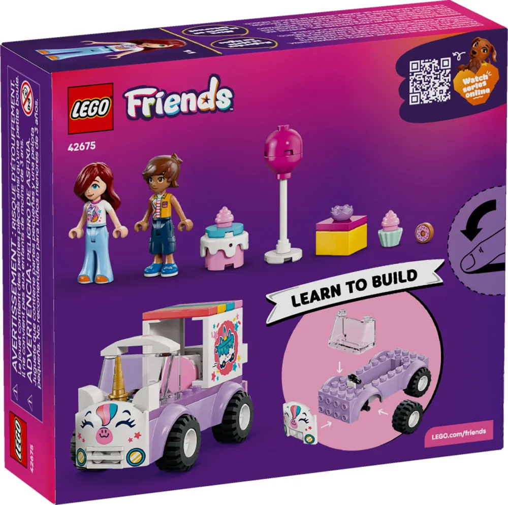 Friends 42675 Voiture de livraison licorne avec un gâteau