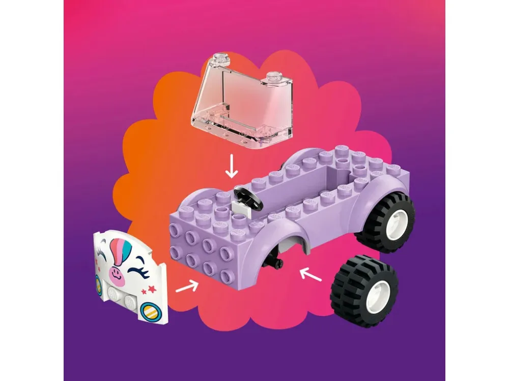 Friends 42675 Voiture de livraison licorne avec un gâteau