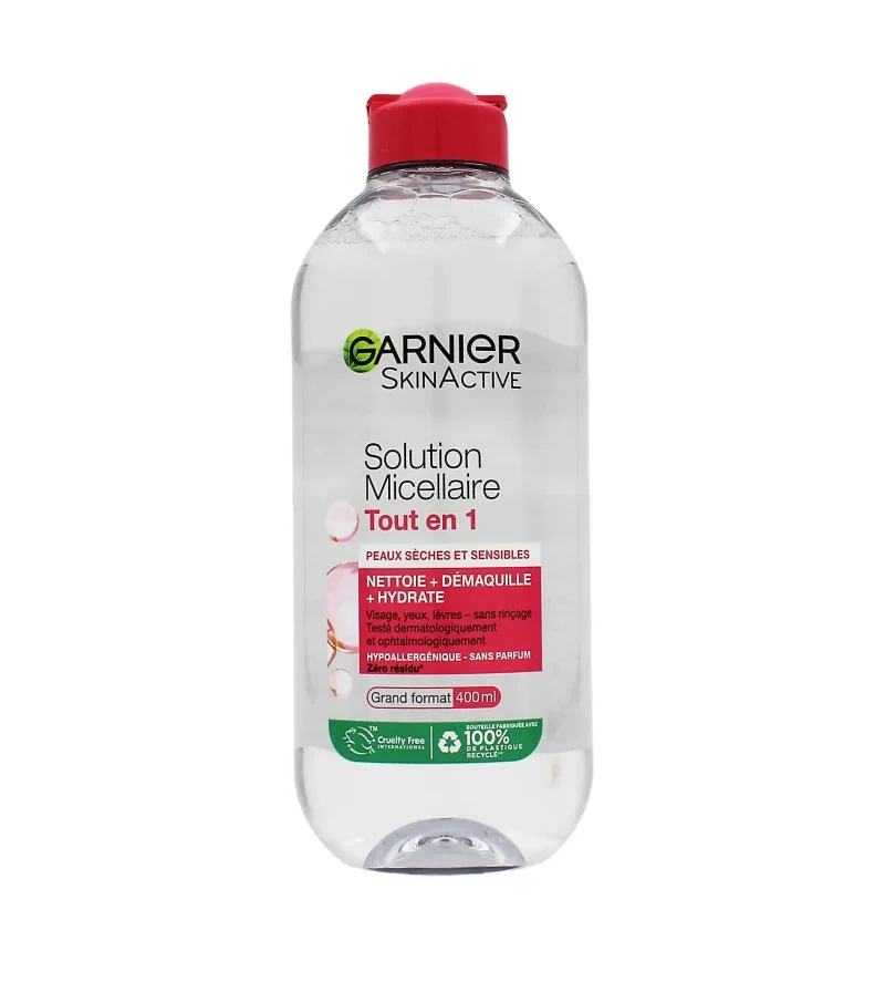 SkinActive All-in-1 Micellar Solution eau micellaire pour peaux sèches et sensibles 400 ml