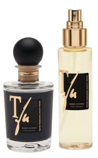Coffret Nero Divino Bâtonnets 100 ml Parfum d’intérieur + Spray 100 ml Parfum pour textiles
