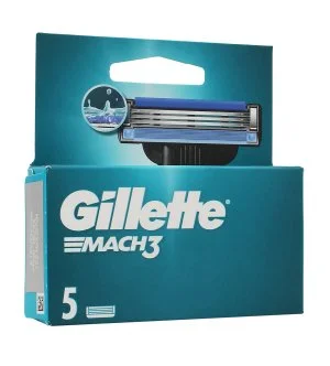 Gillette Mach3 Lames de rechange 5 pièces