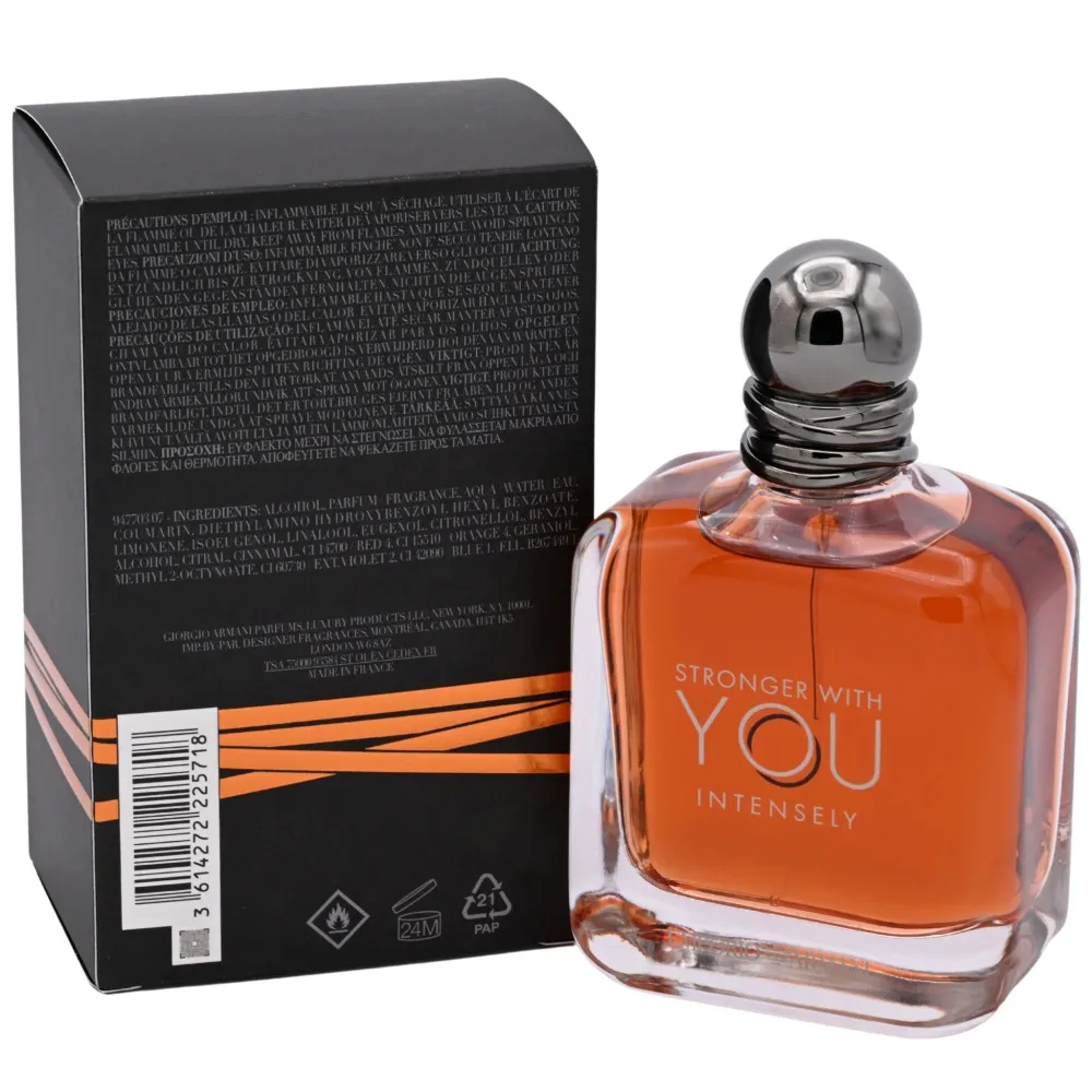 Emporio Armani Stronger With You Intensely eau de parfum voor mannen 100 ml