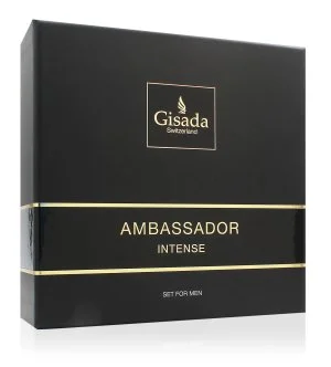Gisada Ambassador Intense coffret cadeau 50 ml + gel douche eau de parfum pour homme