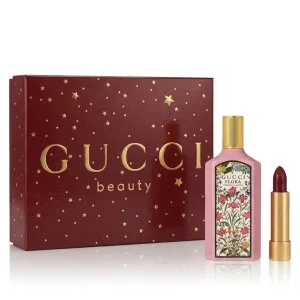 Gucci Flora Gorgeous Gardenia eau de parfum pour femme 50 ml + rouge à lèvres 509 Rouge De Beauté Brillant 1,8 g