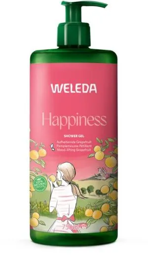 Weleda HAPPINESS Gel douche au pamplemousse 750 ml