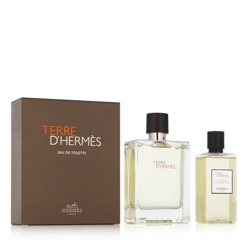 Terre d'Hermès eau de toilette pour homme 100 ml + gel douche 80 ml