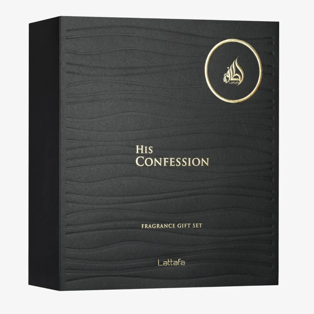 His Confession Eau de Parfum pour homme 100 ml + Eau de Parfum MINI 12 ml + gel douche