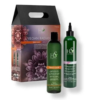 HS MILANO Vegan Radiance Color Care coffret Shampooing Protecteur 350 ml + Soin Sans Rinçage Lamellar Bond