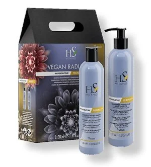 HS MILANO Vegan Radiance Reconstruction coffret Phytostructure Maintenance Shampoo 350 ml + Phytostructure Sealing Effect Conditioner