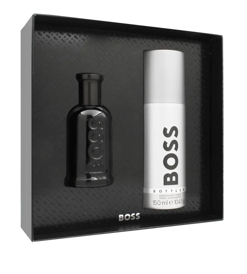 Boss Bottled Parfum coffret cadeau 50 ml + déodorant parfumé pour homme