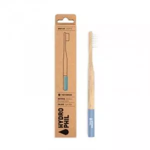 Hydrophil Brosse à dents en bambou (moyen) - bleu - 100% renouvelable