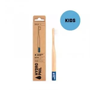 Hydrophil Brosse à dents en bambou pour enfants (souple) - bleu