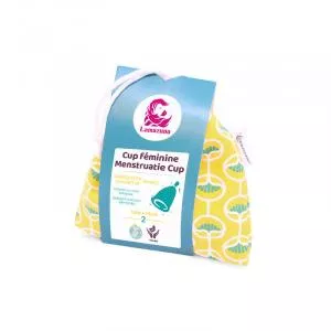 Lamazuna Coupe menstruelle hygiénique, taille 1, manchon jaune