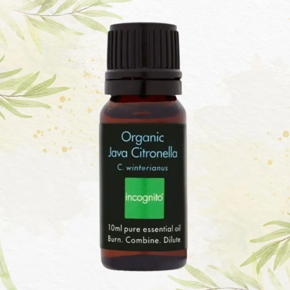 Incognito Citronella etherische olie BIO (10 ml) - ruikt niet naar lastige insecten