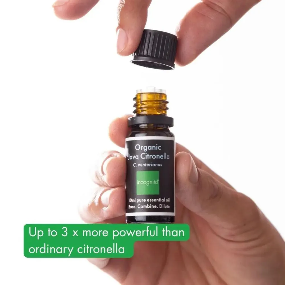 Incognito Citronella etherische olie BIO (10 ml) - ruikt niet naar lastige insecten