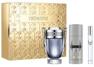 Rabanne Invictus Eau de Toilette pour homme 100 ml + Mini Eau de Toilette 10 ml + Déodorant en spray