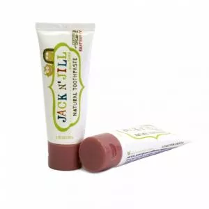 Jack n Jill Dentifrice pour enfants - framboise BIO (50 g) - sans fluor, à l'extrait de calendula biologique