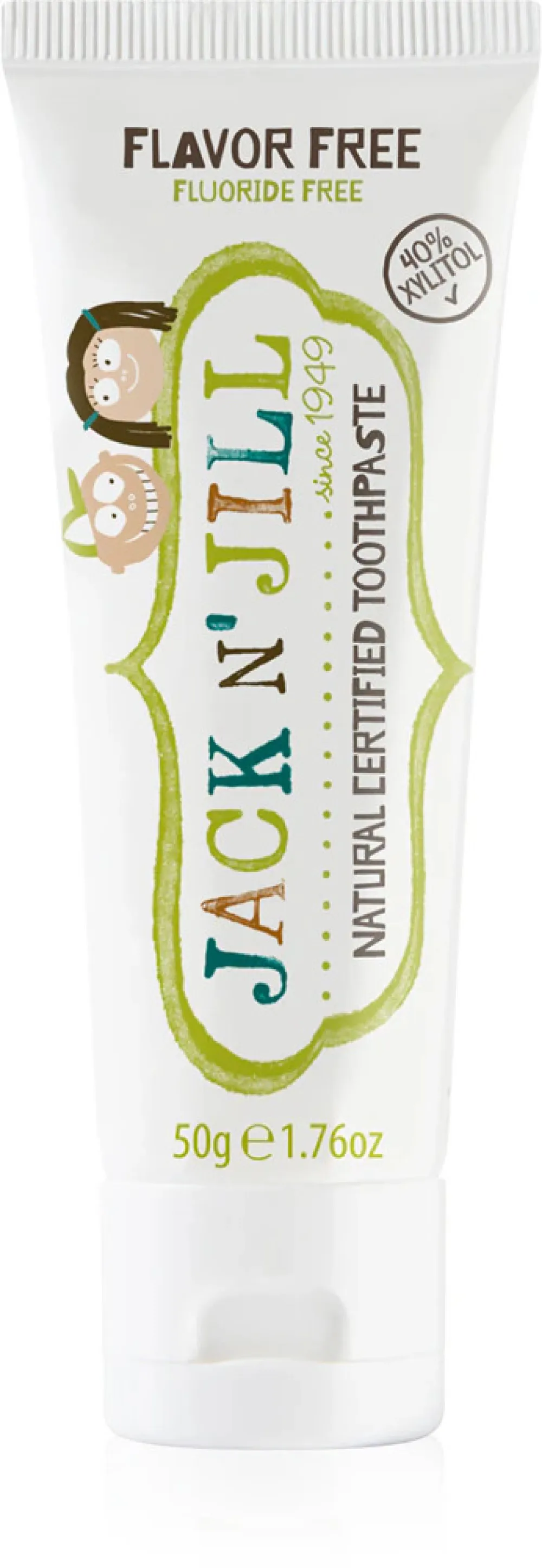 Jack n Jill Dentifrice - sans parfum (50 g) - sans fluorure