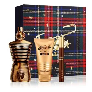 Jean Paul Gaultier Le Male Elixir 125 ml + Parfum MINI 10 ml + Gel douche parfumé pour homme