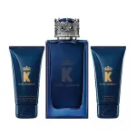 K by Dolce & Gabbana coffret cadeau Eau de Toilette 100 ml + baume après-rasage 50 ml + gel douche pour homme