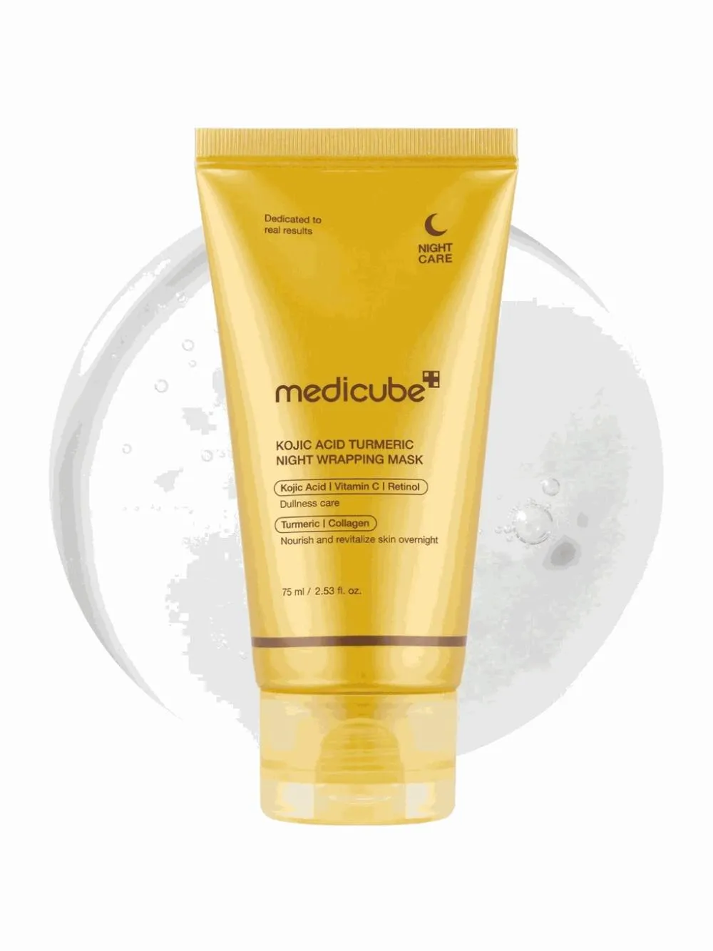 Masque de nuit enveloppant à l'acide kojique et au curcuma 75 ml