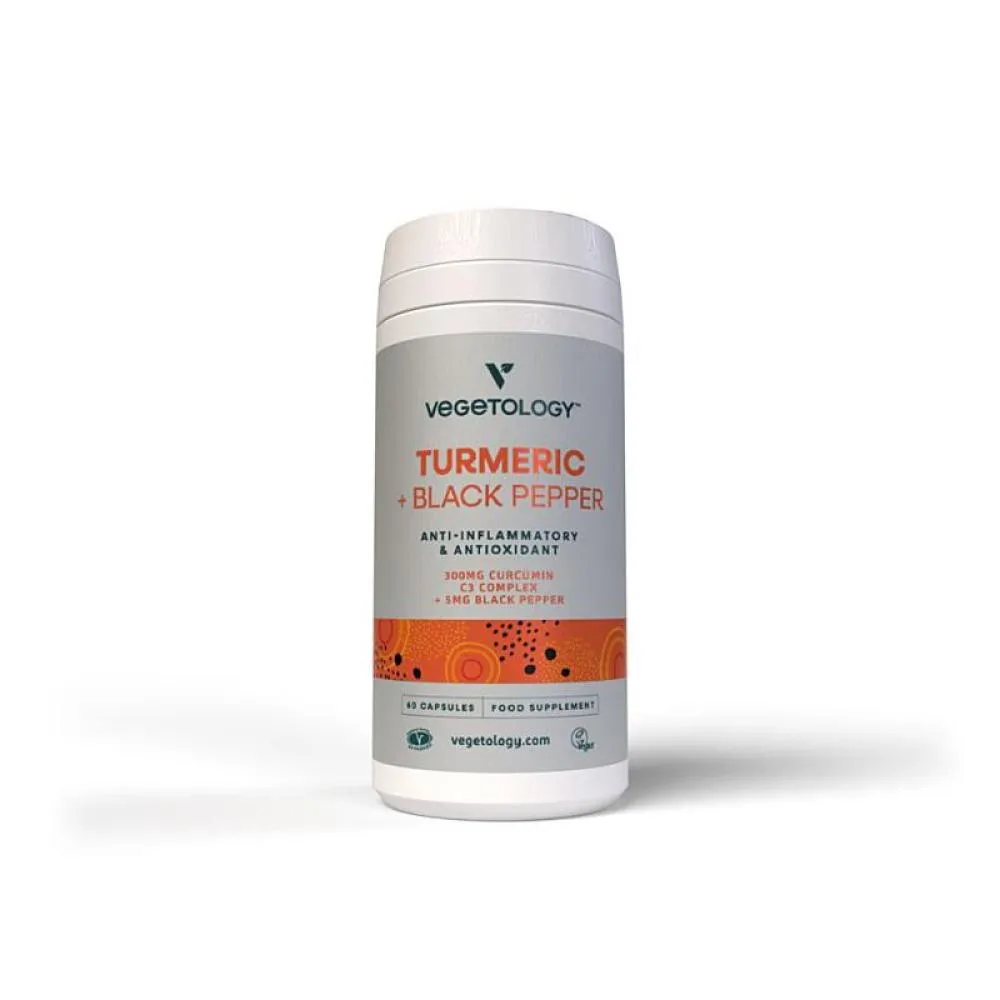 Vegetology Curcumine en piperine, 60 capsules