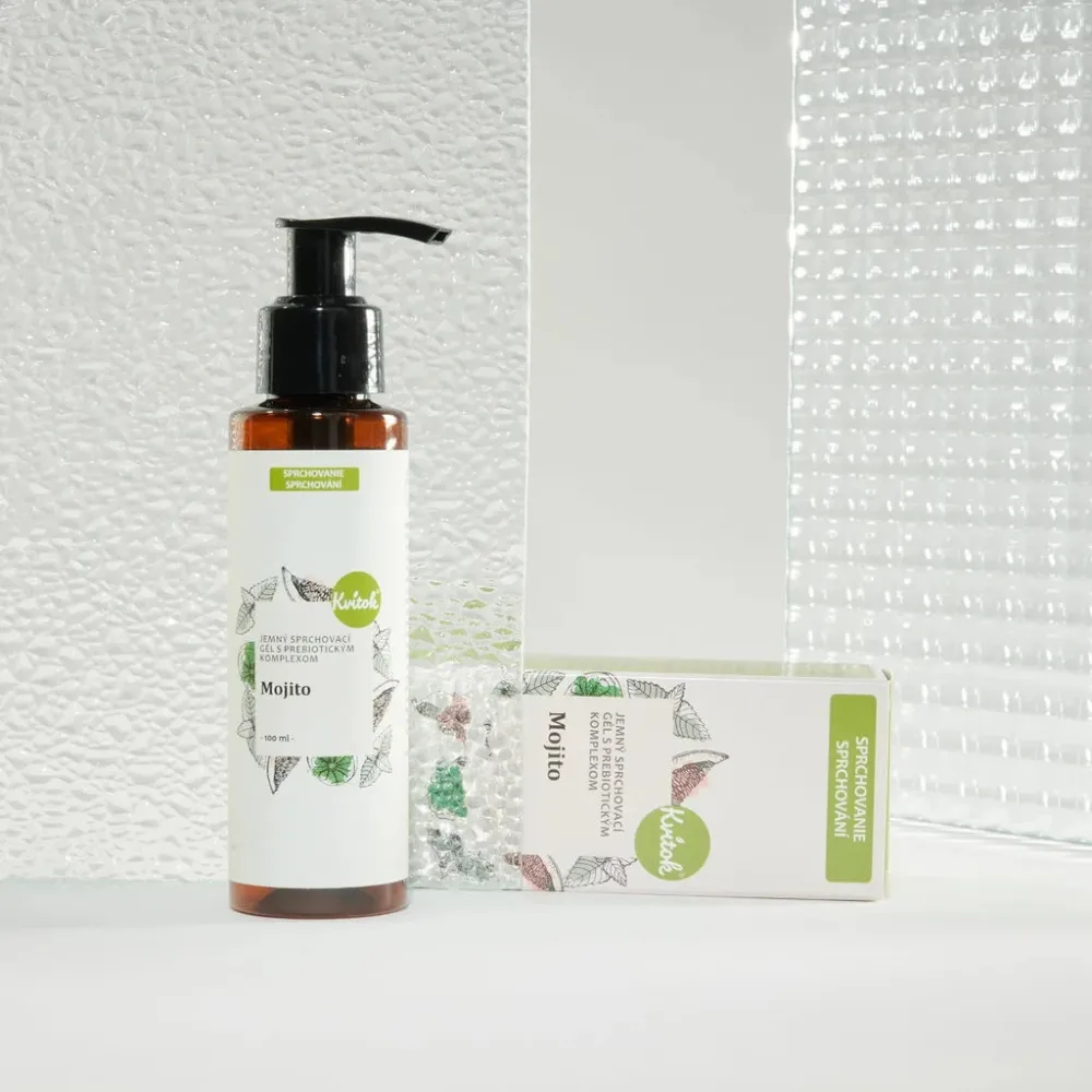 Kvitok Mojito Gentle Shower Gel met Prebiotic Complex (100 ml) - met een frisse munt- en limoengeur