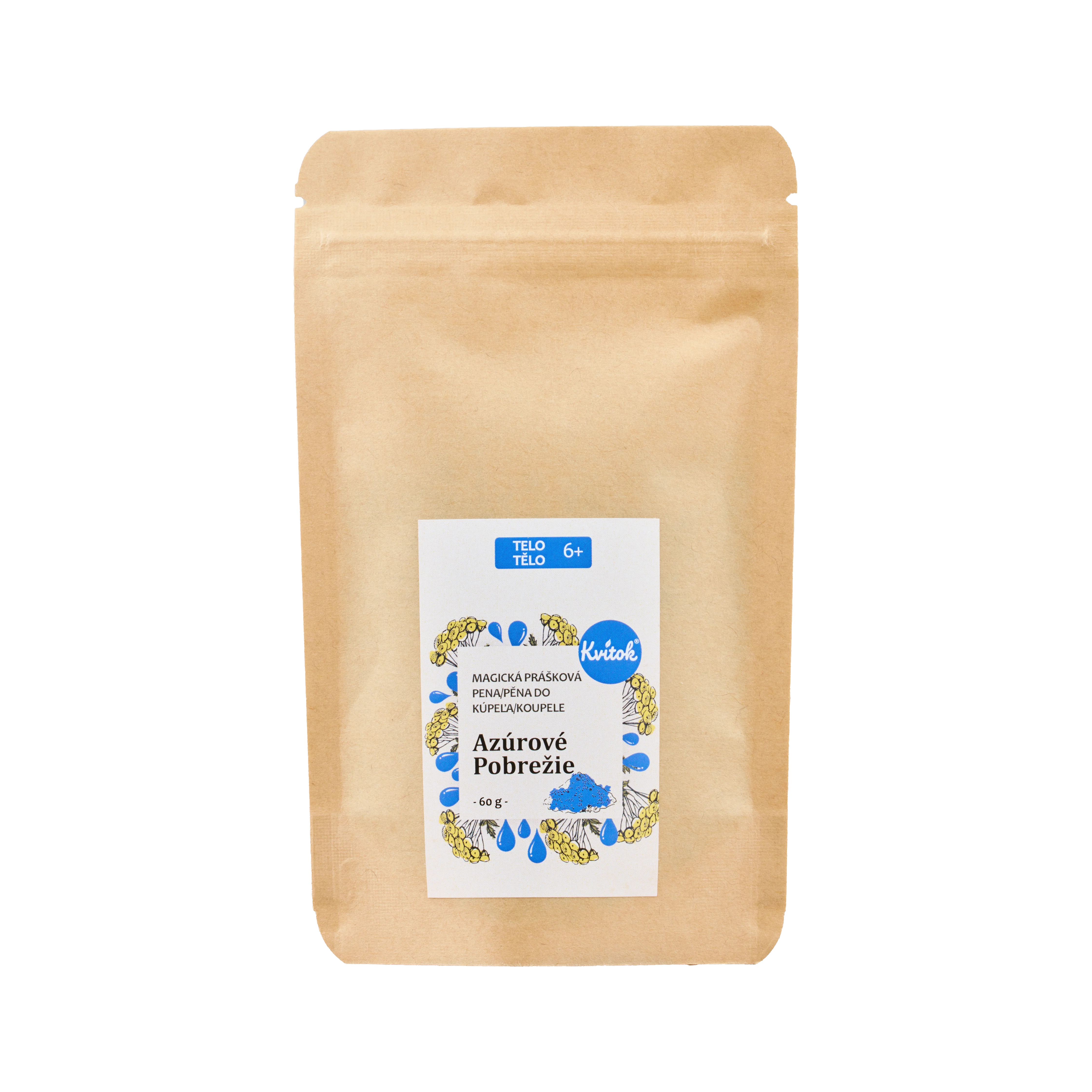 Kvitok Mousse de bain magique Côte d’Azur 60 g - mousse abondante
