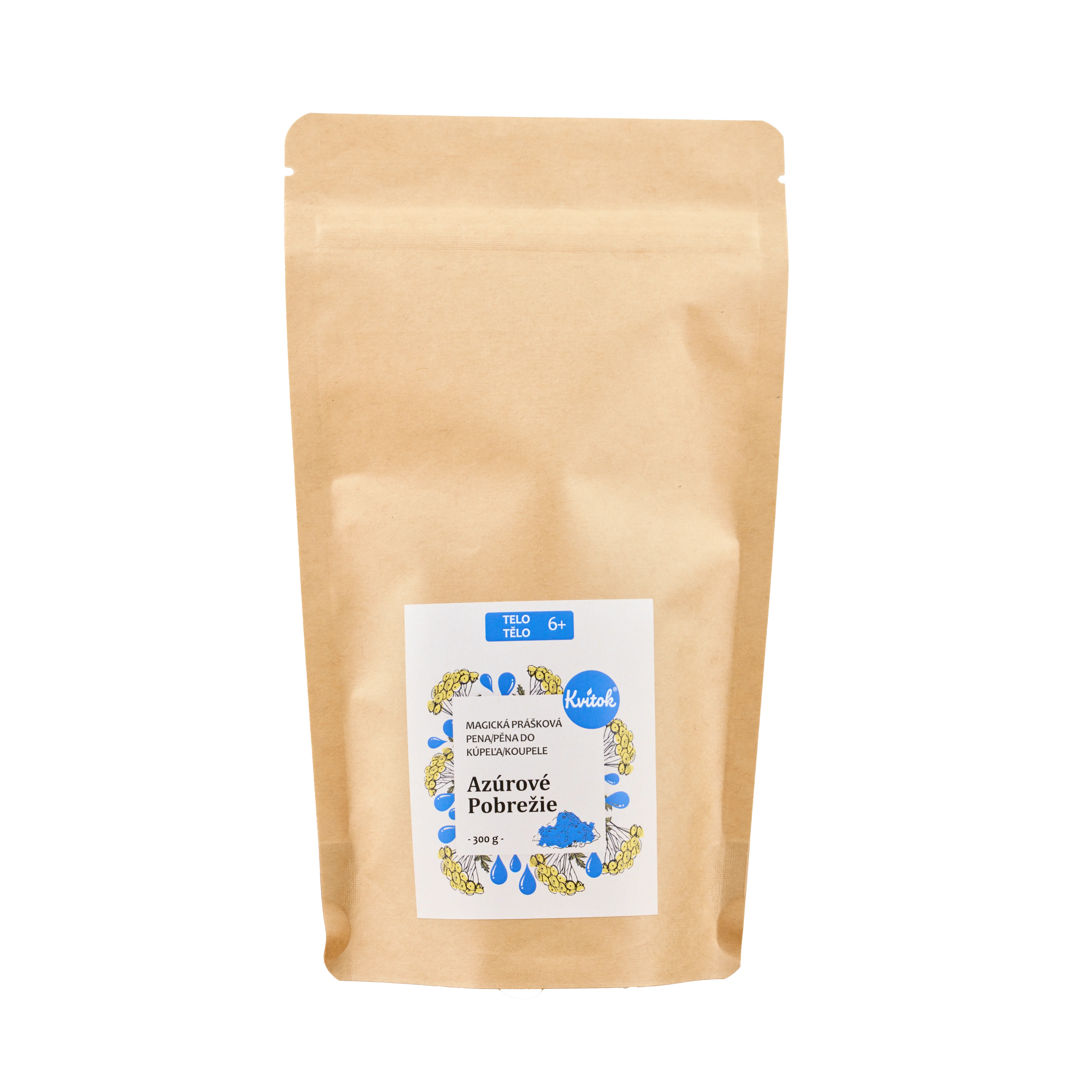 Kvitok Mousse de bain magique Côte d’Azur 60 g - mousse abondante