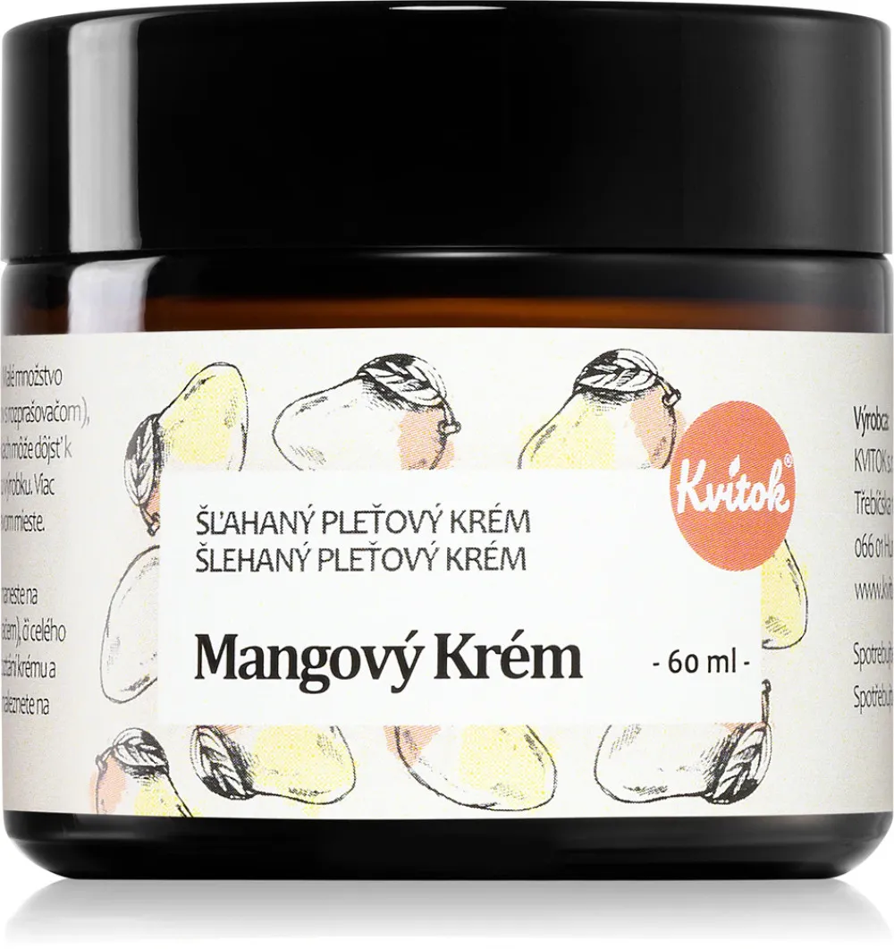 Kvitok Crème à la mangue pour les peaux sensibles et sèches (60 ml) - nouvelle formule