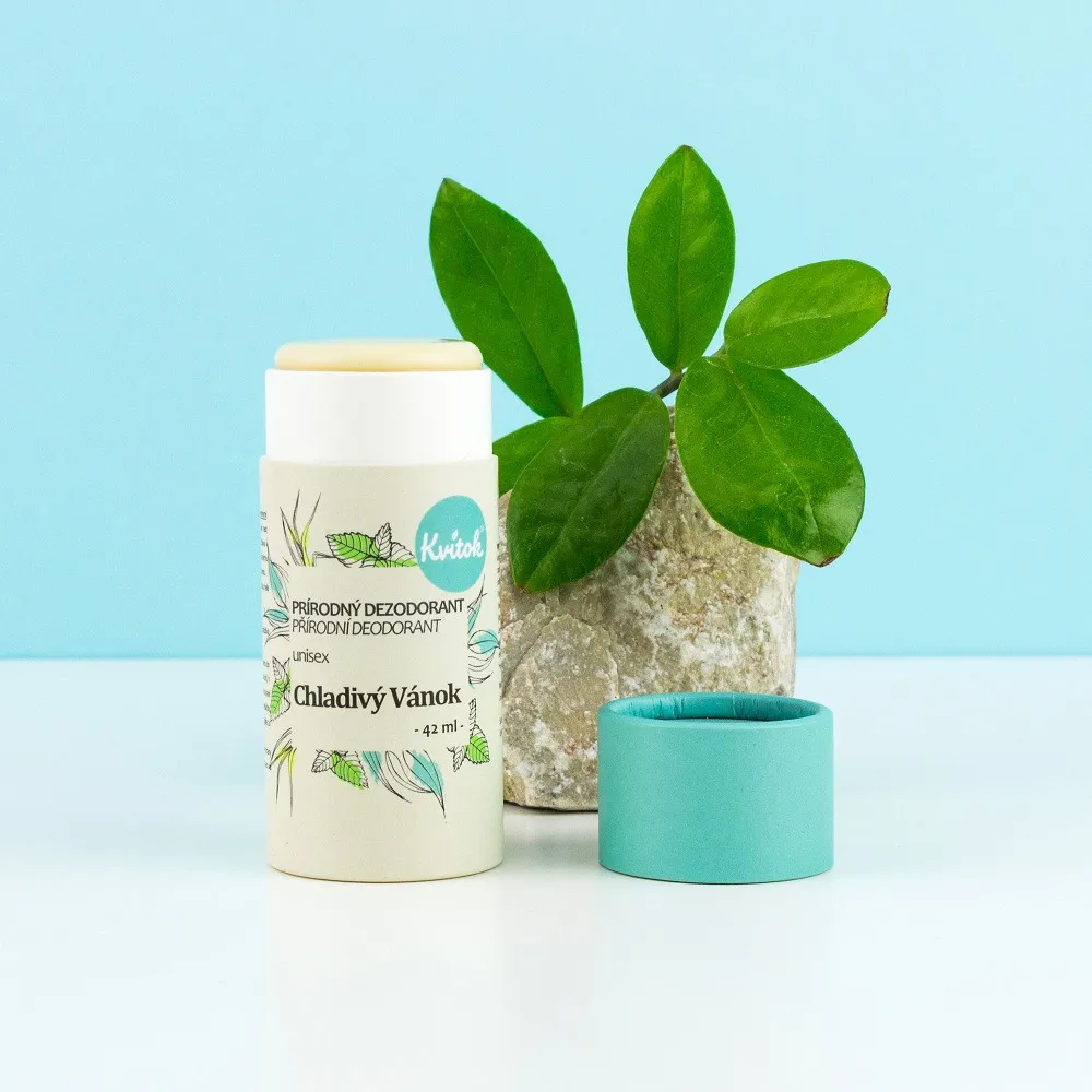 Kvitok Cool Breeze Solid Deodorant (42 ml) - werkzaam tot 24 uur