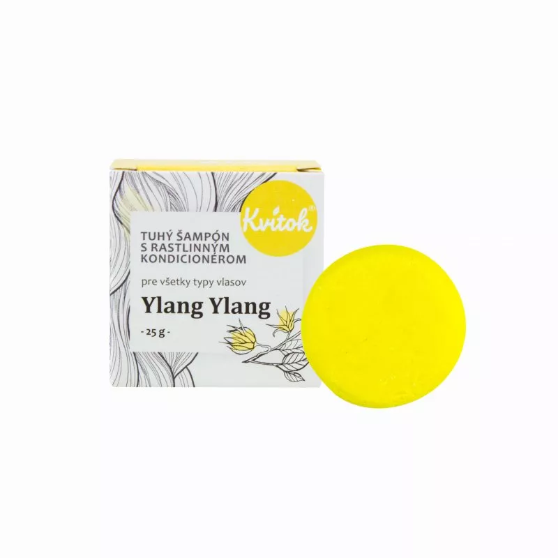 Kvitok Shampooing raide avec conditionneur pour cheveux légers Ylang Ylang (25 g) - mousse merveilleusement bien