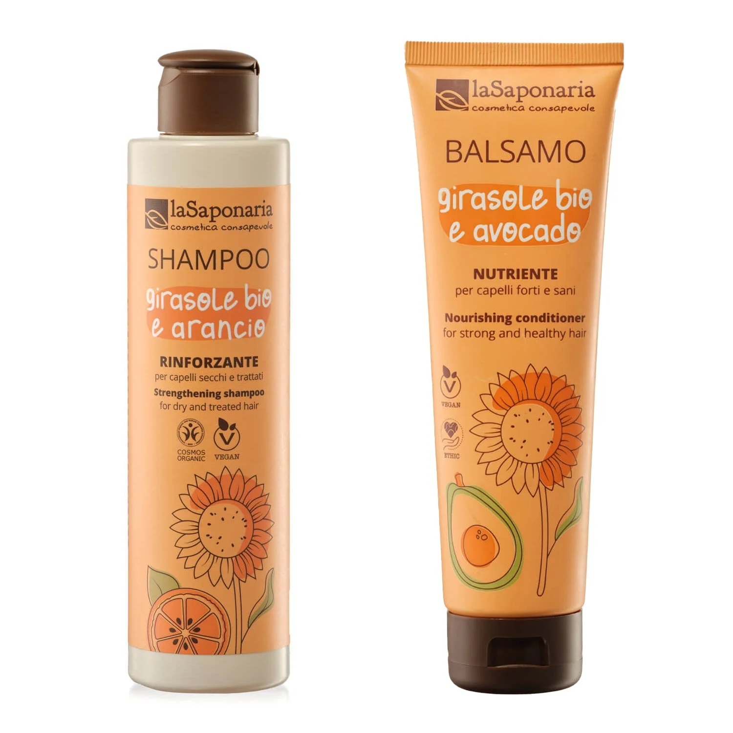 laSaponaria Shampooing au tournesol et à l'orange douce BIO 30 ml