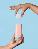 laSaponaria Applicateur de déodorant solide - rechargeable Rose - en couleurs élégantes
