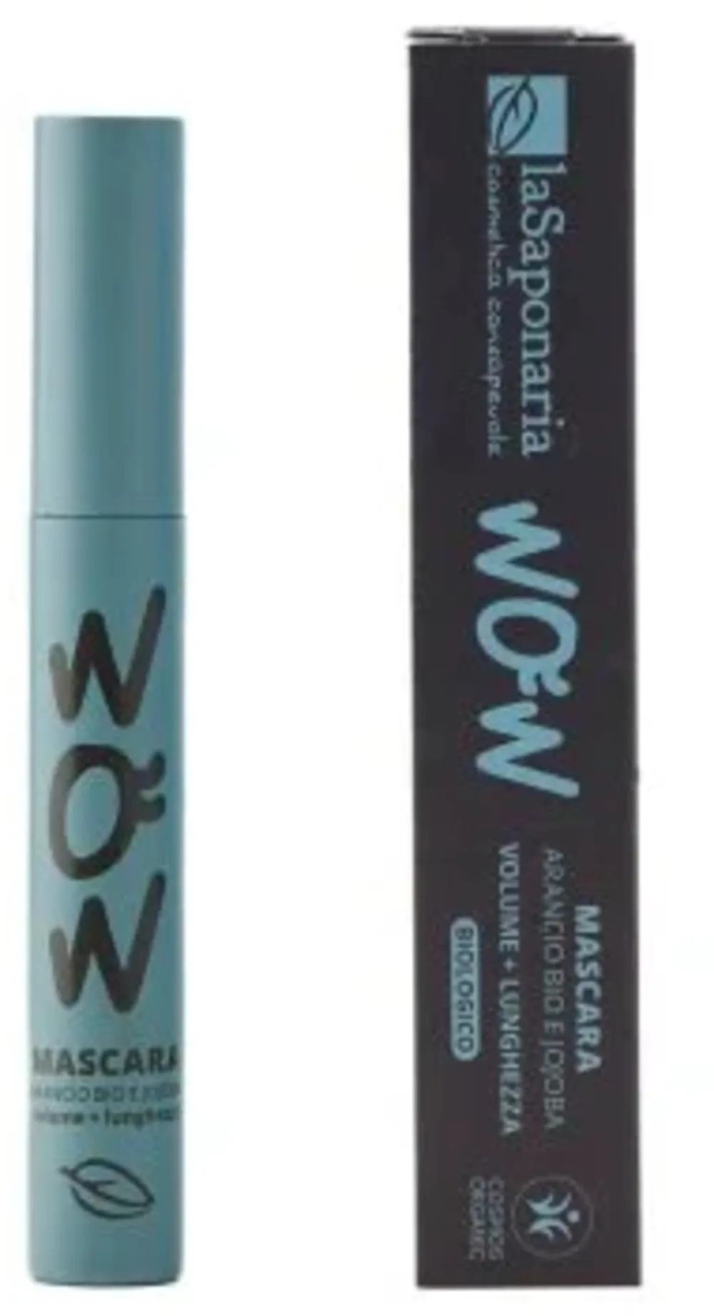 laSaponaria Mascara Volume & Lengte met biologische jojoba-olie - zwart (10 ml) - voor meer volume en lengte van de wimpers