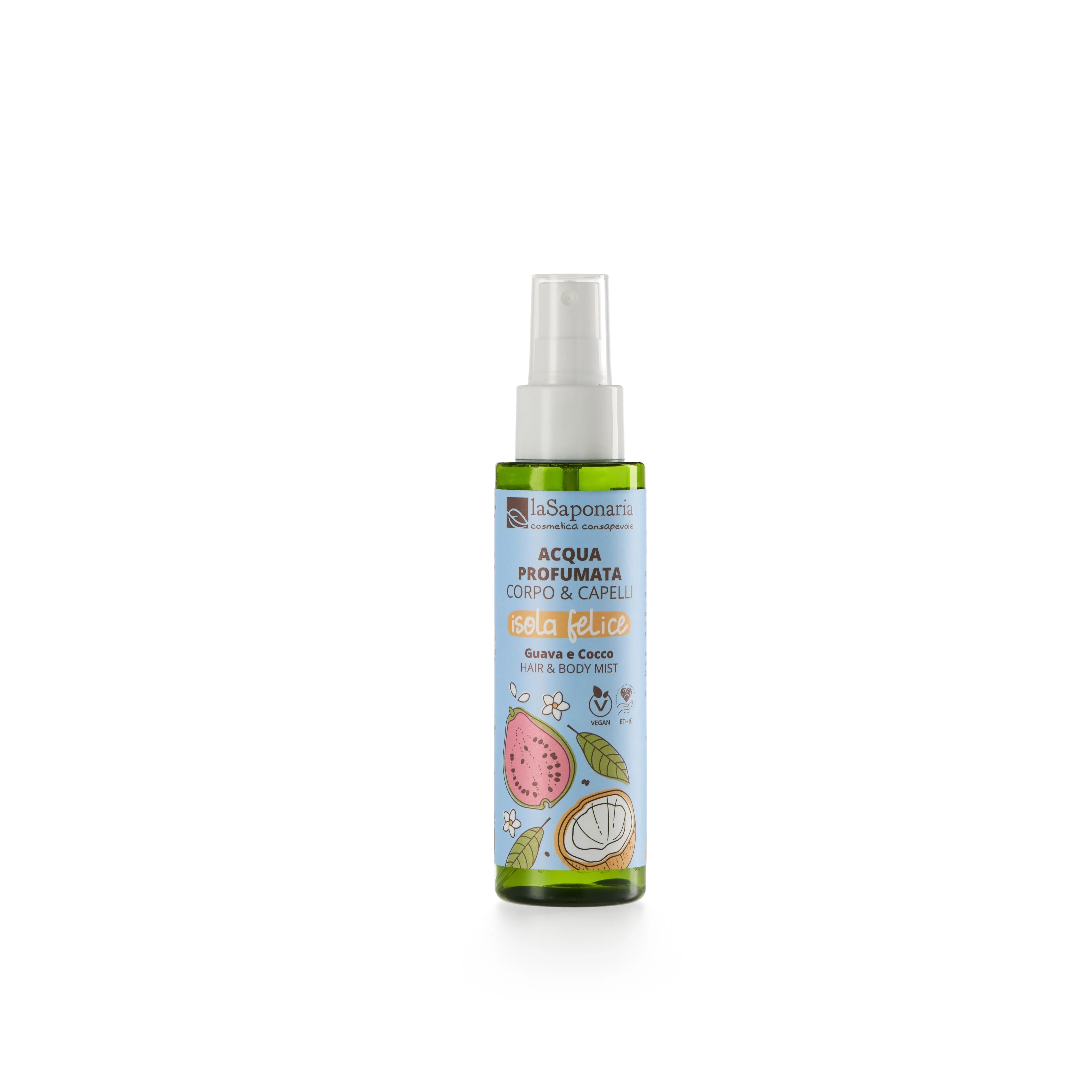 laSaponaria Brume corps & cheveux Happy Island - coco & goyave (100 ml) - pour le corps et les cheveux