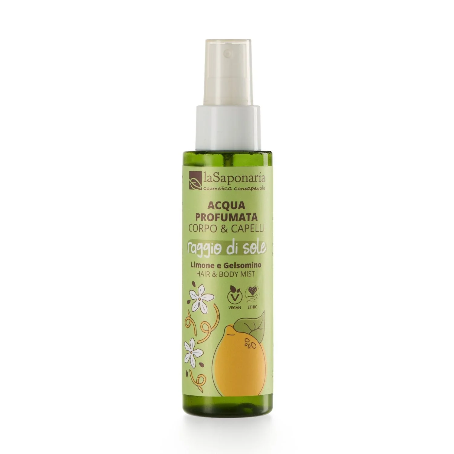 laSaponaria Brume pour le corps et les cheveux SunBeam - citron & jasmin (100 ml)