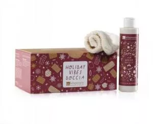 laSaponaria Pack cadeau Holiday Vibes - gel douche et gants exfoliants