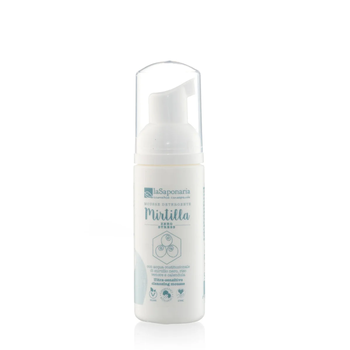 laSaponaria Mousse nettoyante extra douce pour peaux sensibles BIO 50 ml