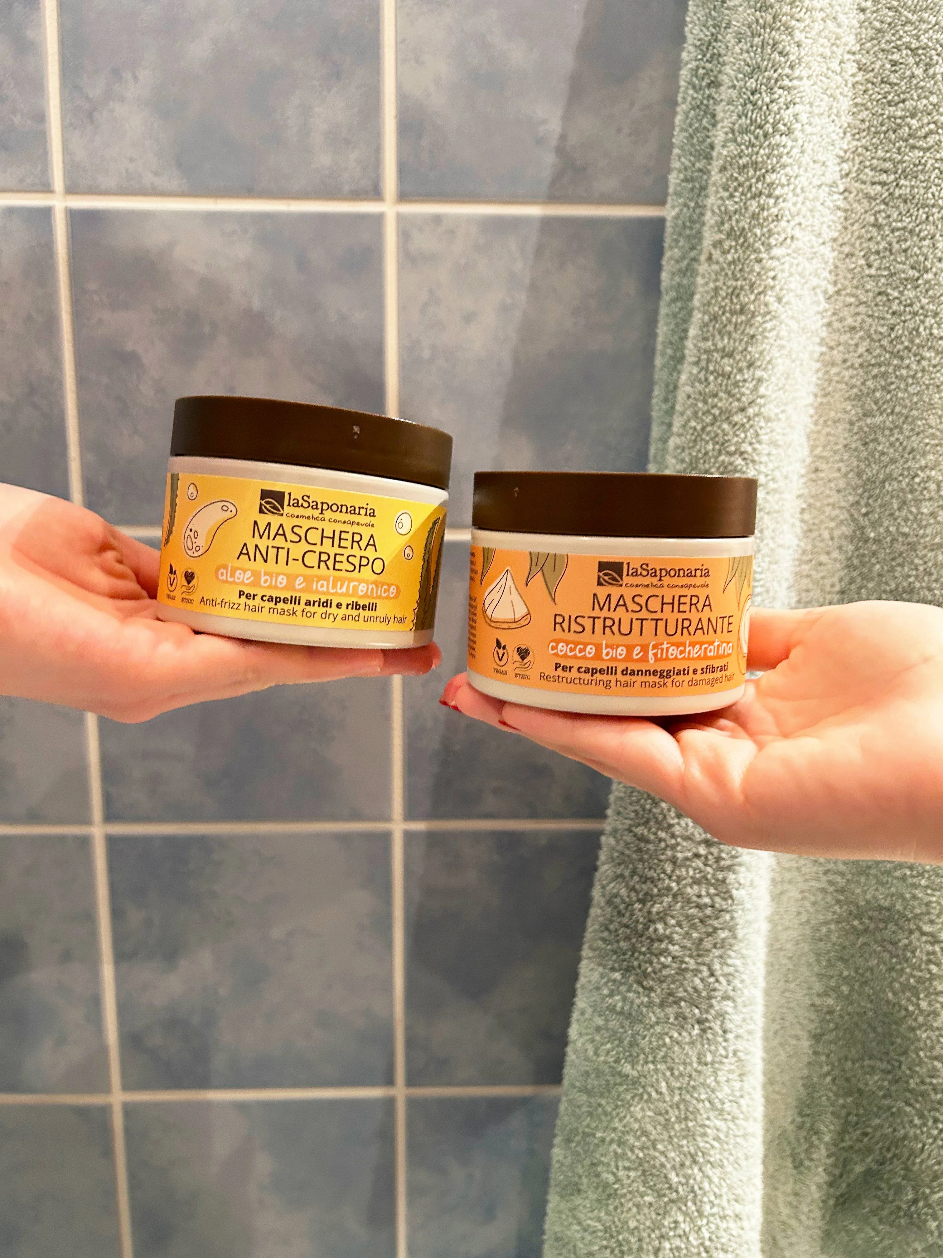 laSaponaria Masque capillaire anti-frisottis à l'Aloe vera et à l'acide hyaluronique (200 ml) - une aide pour les cheveux desséchés
