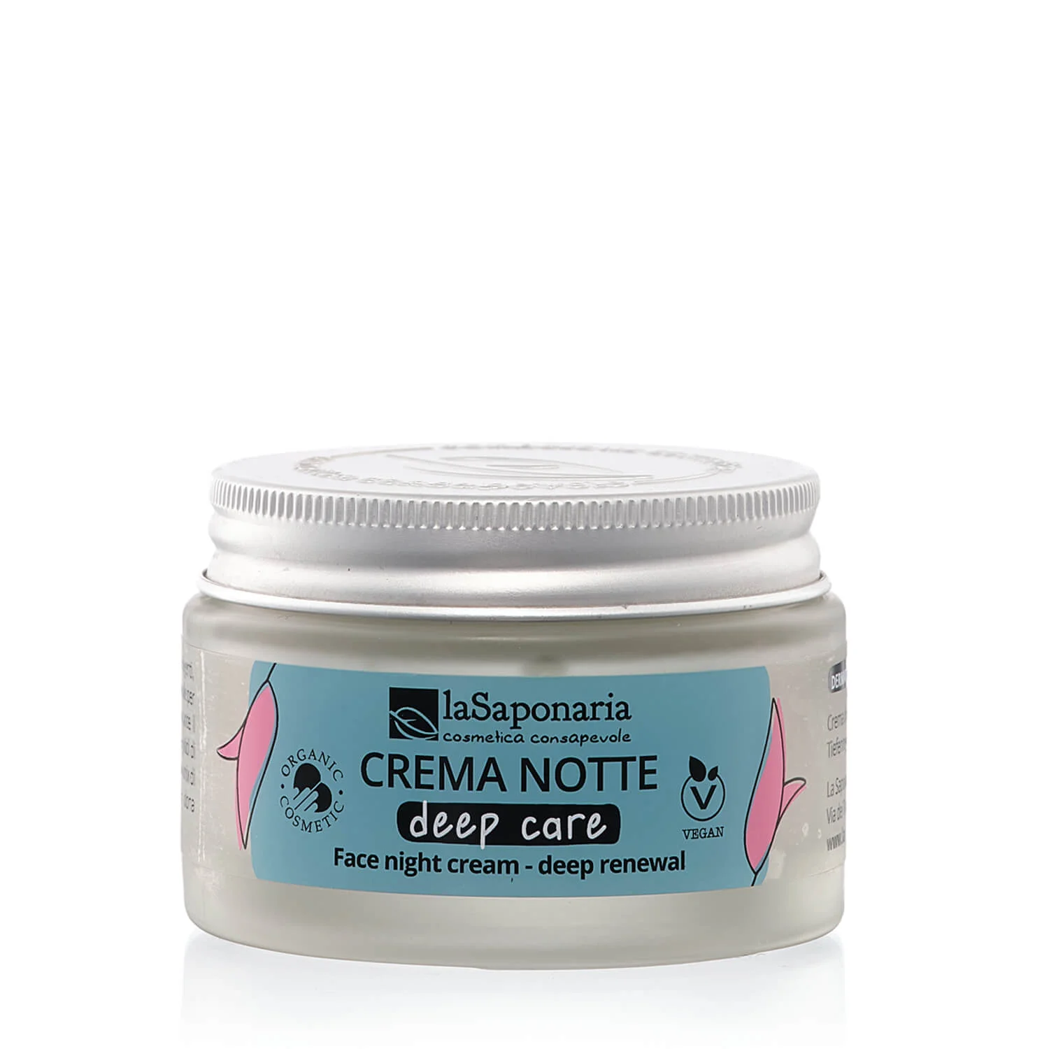 laSaponaria Crème de nuit pour le visage Deep Care pour peaux matures BIO (50 ml) - régénération en profondeur pendant le sommeil