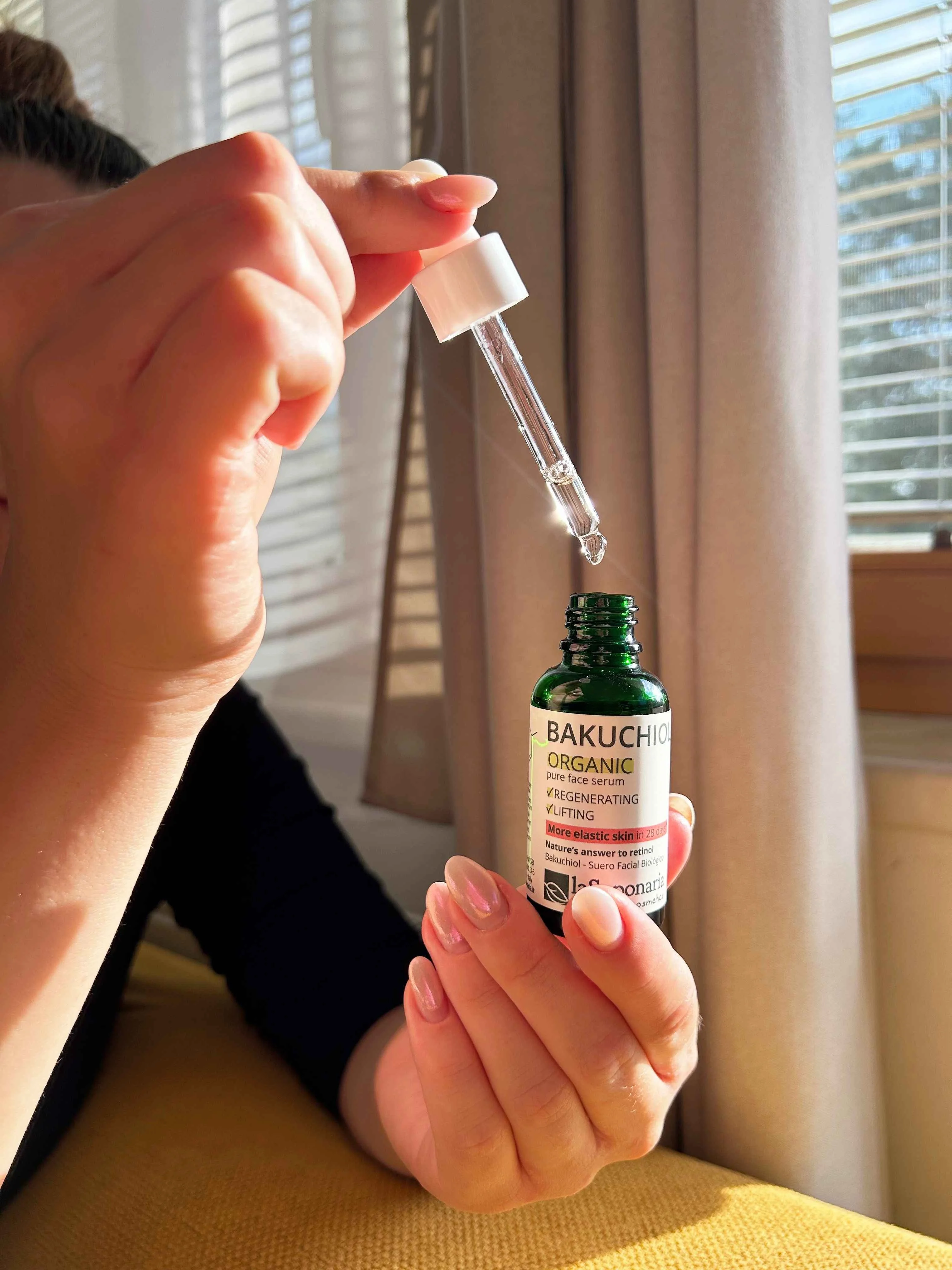 laSaponaria Sérum visage - Bakuchiol BIO (30 ml) - pour une peau d'apparence plus jeune