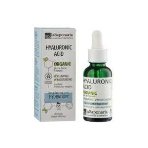 laSaponaria Sérum visage - Acide hyaluronique BIO (30 ml) - hydrate et raffermit la peau