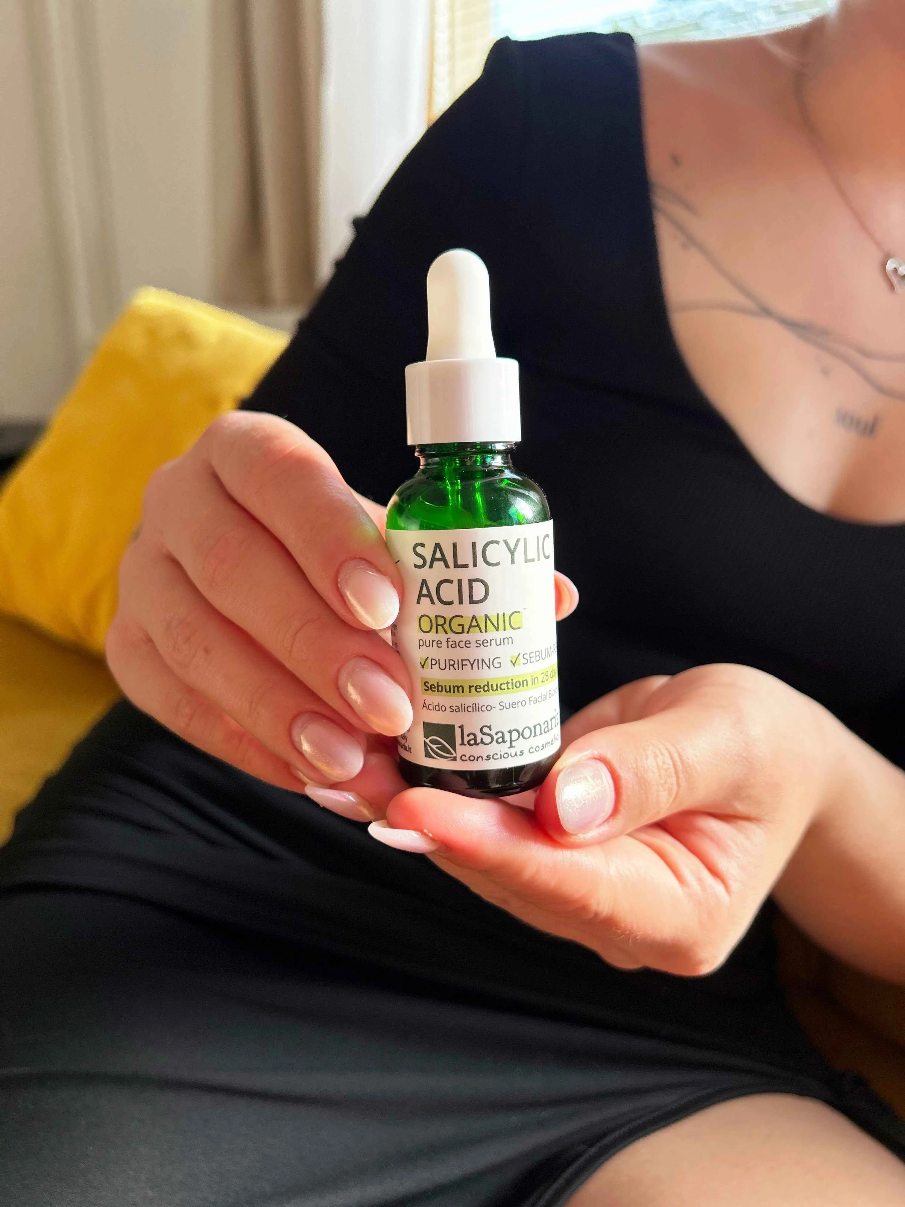 laSaponaria Sérum visage - Acide salicylique BIO (30 ml) - pour peaux à tendance acnéique
