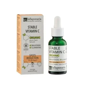 laSaponaria Sérum visage - Vitamine C BIO (30 ml) - pour une peau fraîche et éclatante