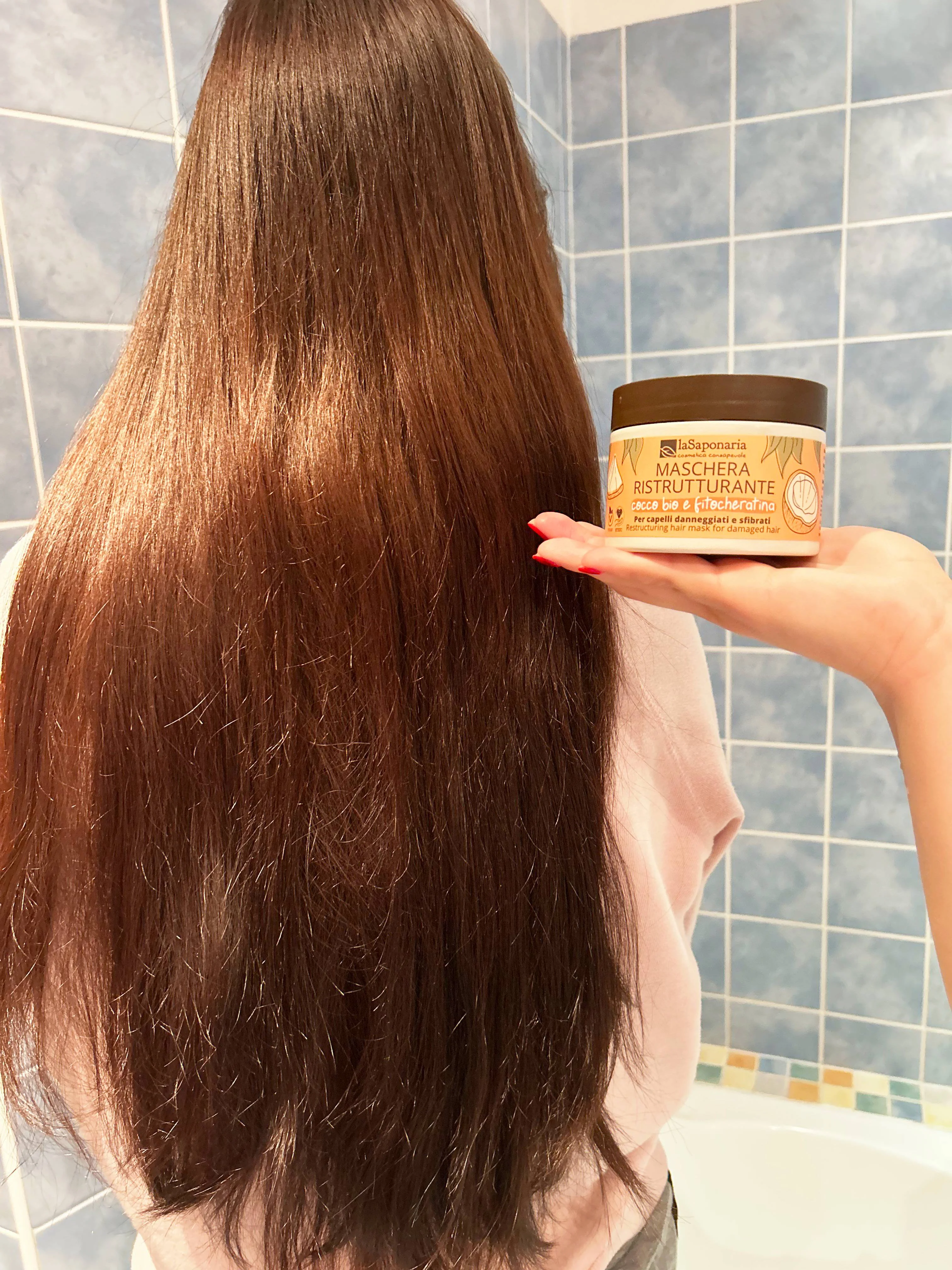 laSaponaria Masque capillaire restructurant à la noix de coco et à la phytokératine (200 ml)
