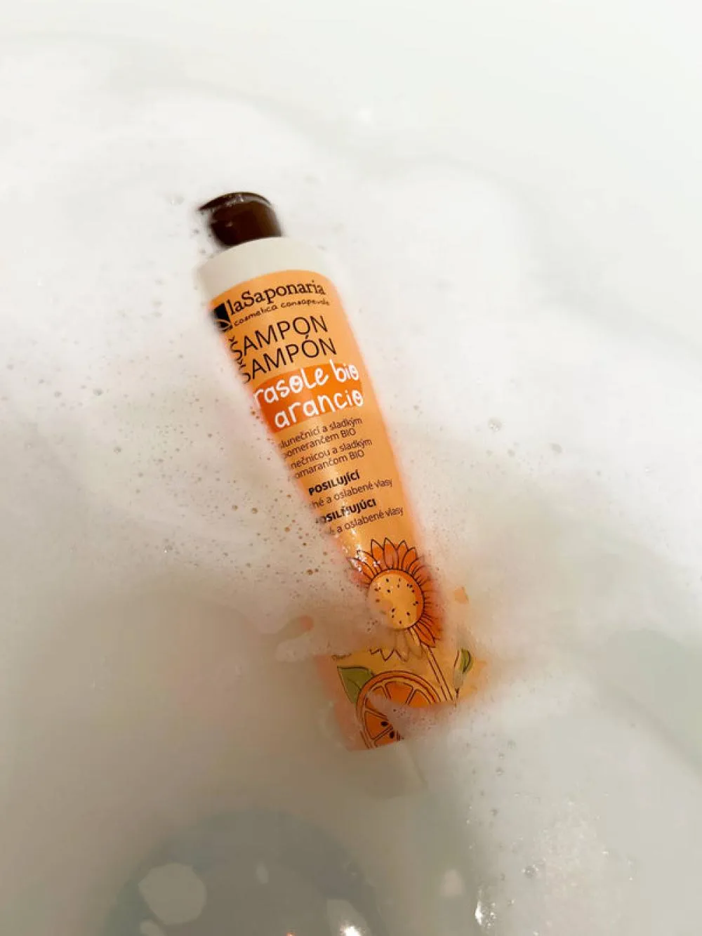 laSaponaria Shampooing au tournesol et à l'orange douce BIO (200 ml)
