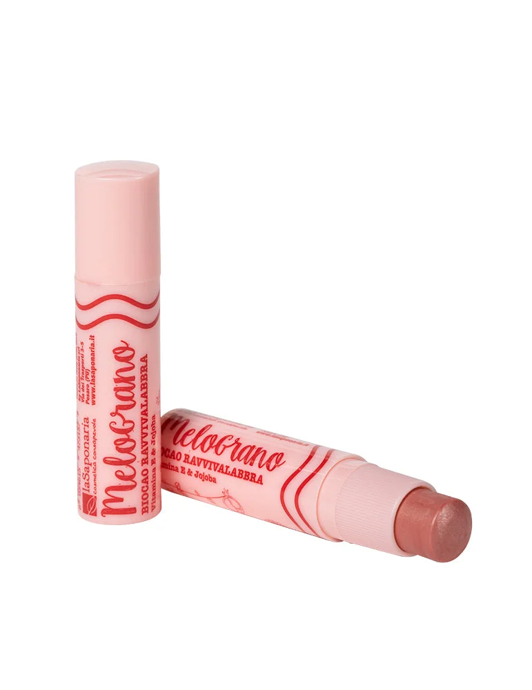 laSaponaria Baume à lèvres teinté Biocao à la grenade BIO (5,7 ml) - pour une couleur naturelle des lèvres